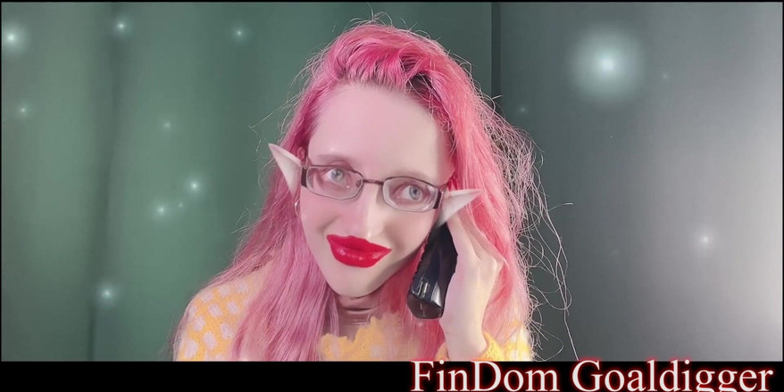 FinDom Goaldigger: Vagabunda elfe transformação