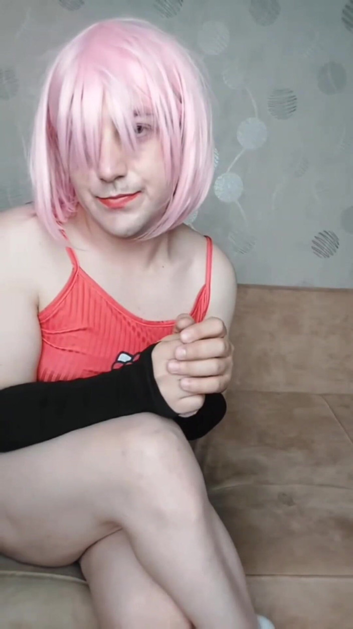 Kitty_Cross: Roztomilé kraťasy cowgirl Sissy Hladké nohy Velký zadek