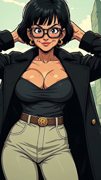 Granny and Mature Cleavage and Tits Art