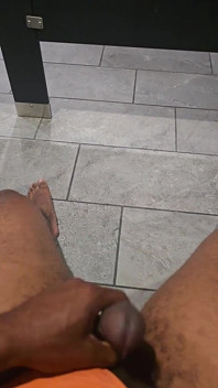 Gym Stroking Tease