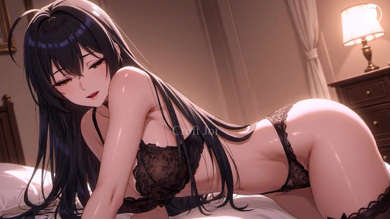 Croft JOI: Gadis panas menggoncang pantatnya dan membuka kakinya menunjukkan dia madu...