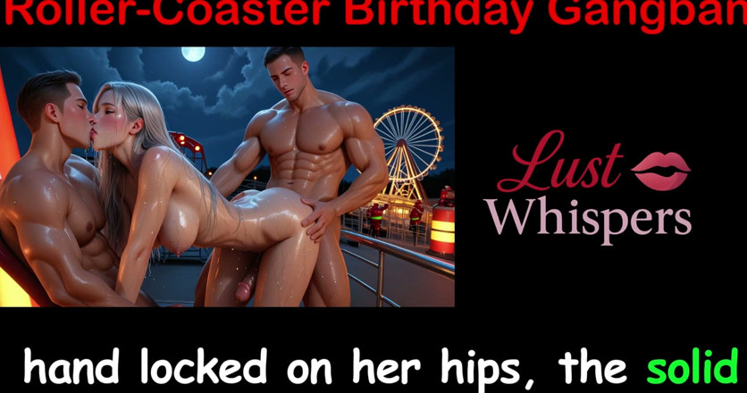 LustWhispers: Roller-coaster Birthday Gangbang - English Sex Story