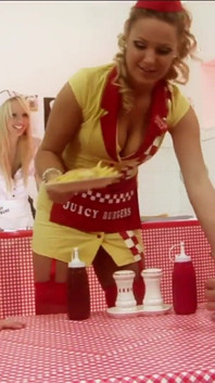 Great group sex with Diana Gold and Eve Black two sluts with golden hair want to get their pussies pounded by various cocks
