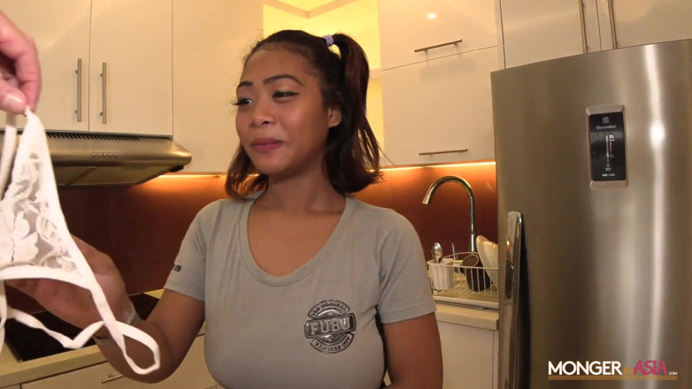 Monger In Asia: Sexy Asian maid with giant jugs impregnated by boss
