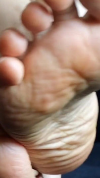 Wrinkled Soled Worship After Workout