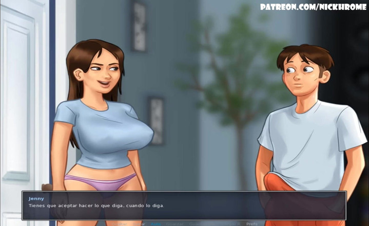 Cartoon Universal: Summertime saga part 21 - masturbando-se na madrasta (Espanol sub)