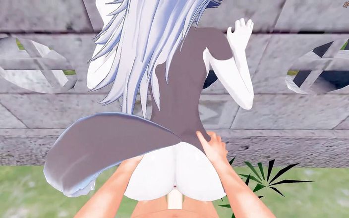 Hentai Smash: 彼女がオーガズムに達するまで壁に対してLoona後背位を犯すPOV - Helluvaボス変態。