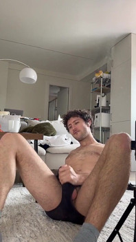 Harry_jen | Gay fetiš chlap stříká ve spodním prádle
