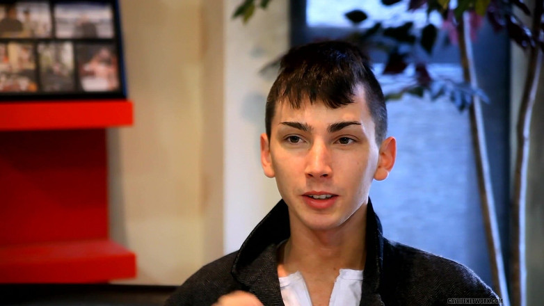 Lollipop Twinks: Mager Twink pratar arbete