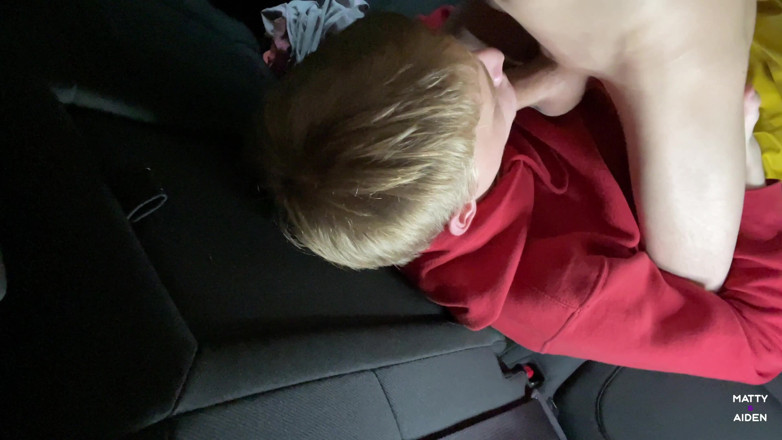 Matty And Aiden: Young gay Aiden sucks his bf Matty big cock in...