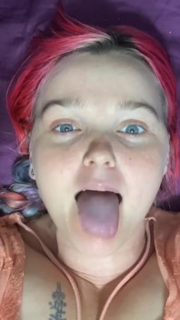 Long Tongue Swirling, Licking, Sucking at You