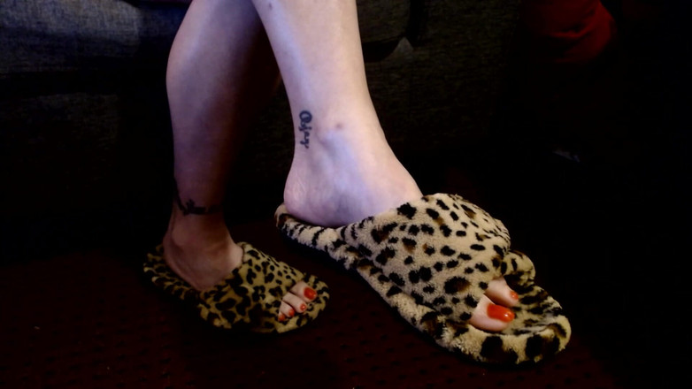 Abby Anna: Leopard拖鞋