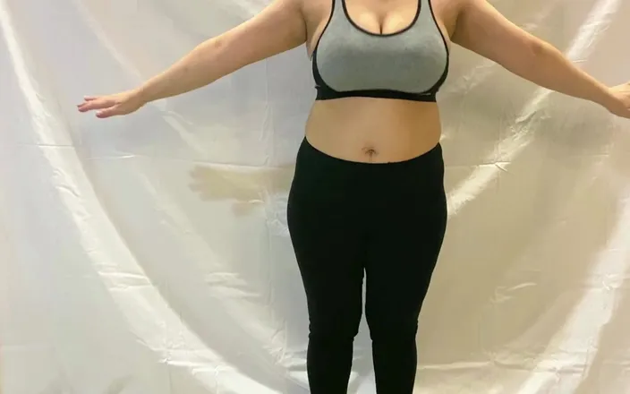 Faustina Pierre: Hot Yoga with Mommy in Tight Leggings and Sports Bra