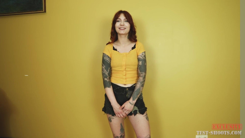 Test-Shoots: Cherr Tattooed Teen in Nude Video Casting