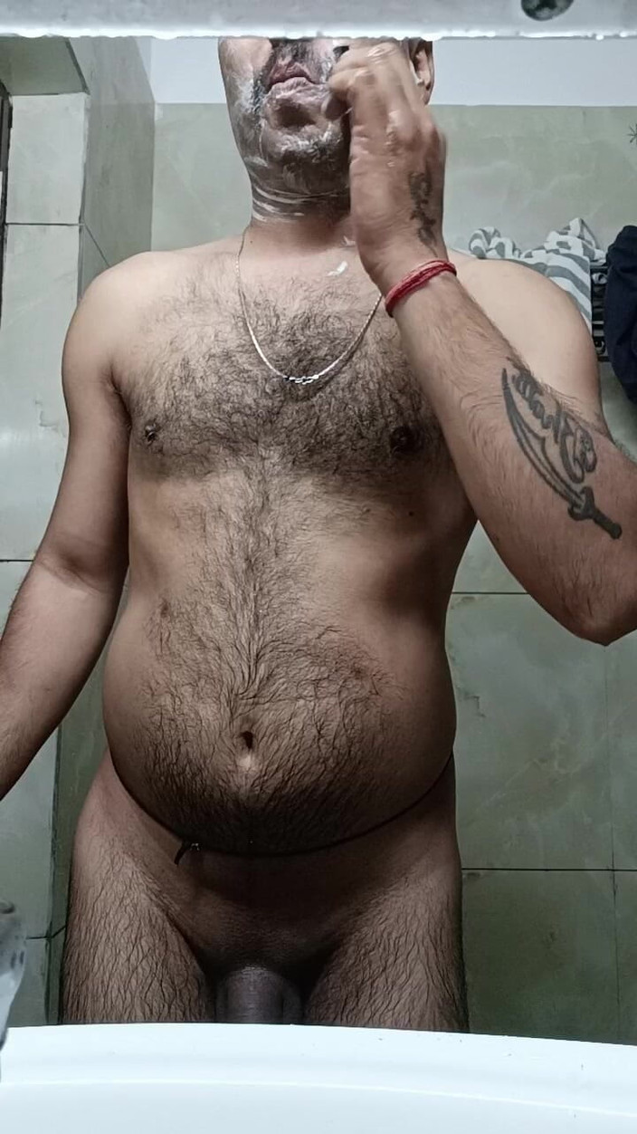 Rajasthani-old-lover: Padrastro abuelo maduro de mediana edad viejo viejo joven raza...