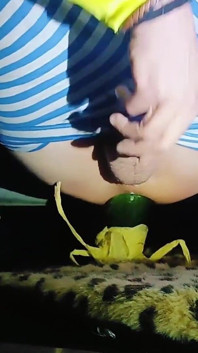 สาวผอมบางในชุดนอนอ้าตูดจนฟองโผล่ กางรูตูดสุดขีด