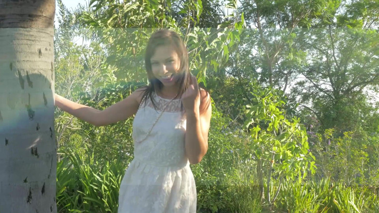 CBD Media: Two cute brunette teens playing with their perfect body