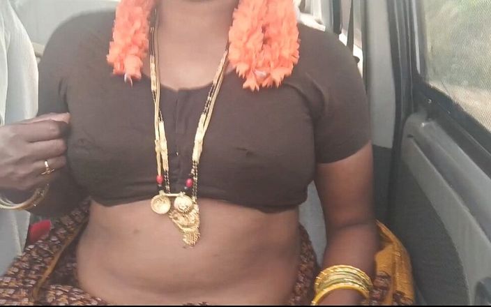 Telugu Honey Lips: インドの黒人の美しさ。継母のカーセックストーク。テルグ語の汚い話。