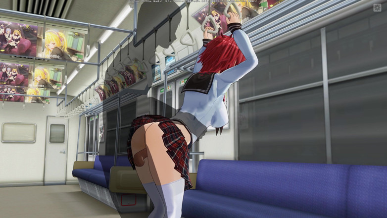 H3DC: 3D HENTAI Ruiva universitária é fodida no cu em um vagão...