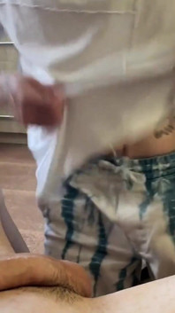 Sweet Guy Sucks Big Cock and Brings to Orgasm