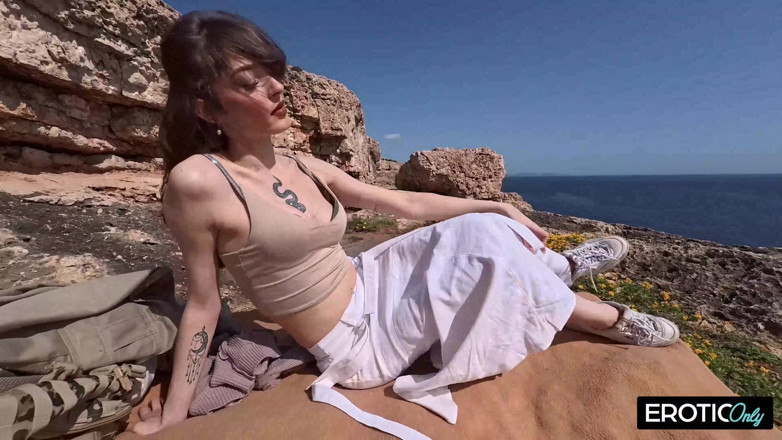 German bitch hunter: Wild German Babe Gets Naughty on the Beach in a...