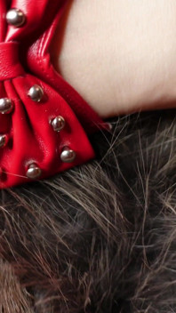 ASMR seksi dengan sarung tangan merah