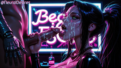 NeuralDesires: Neon Vixen'in Cyberpunk sikişi - yapay zeka