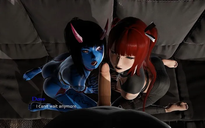 Studio-77: Goth Redhead and Demon Blowjob- Bound by Lust #4- Gameplay