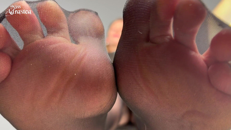 Miss Adrastea: Be a Good Pet Under My Fragrant Feet! - Pantyhose Domination...