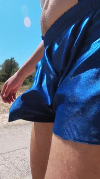 My Cock Allways Manage to Scape From My Tight Shorts Like a Prisoner