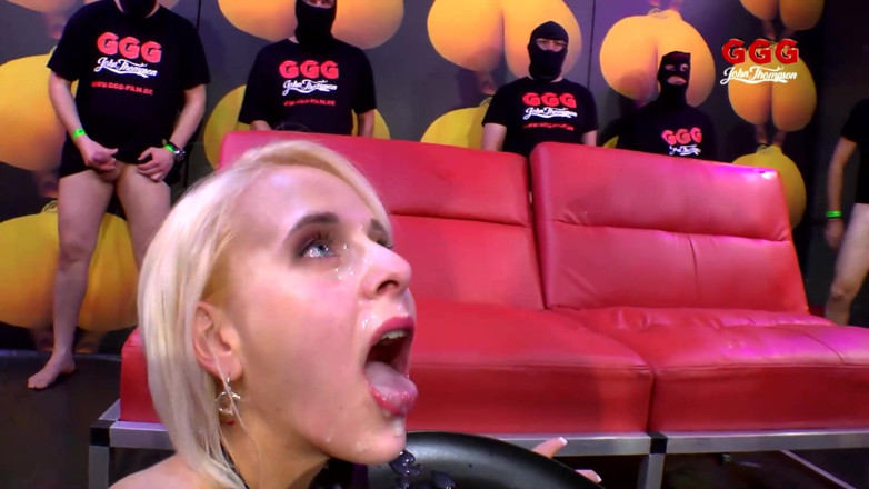 Pornstars fucking Japan Style: Blonde Teens in Bukkake Blowbang and Cum Swallow Ggg John...