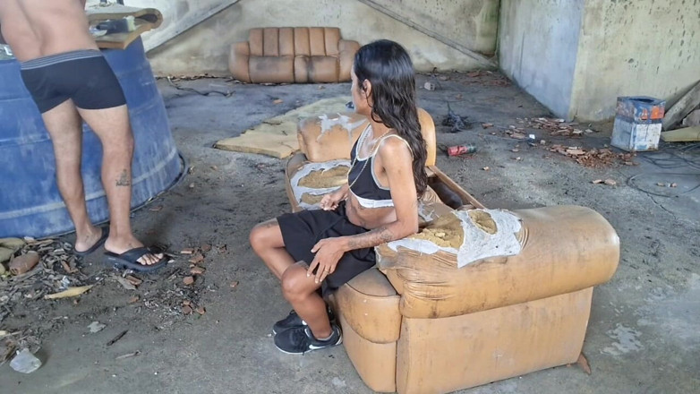 Jasmine santana: Giving Her Ass on the Abandoned Slab