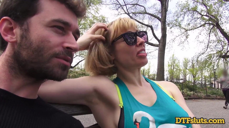 DTFSluts: Blonde slet met grote borsten uit NYC
