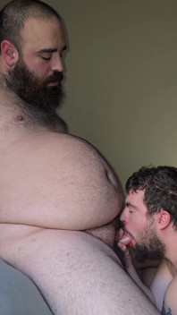 Hairy Bear Cums in My Mouth