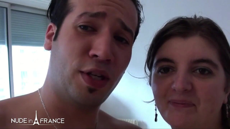 Nude in France: Hungry BBW brunette hard sodomized and jizzed for her sextape...