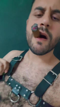 Mr Bear Cigarman Smoking