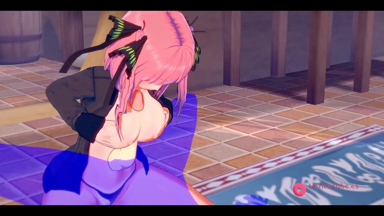 HentaiTubes: Pergi ke Toubun No Hanayome Nakano Hentai