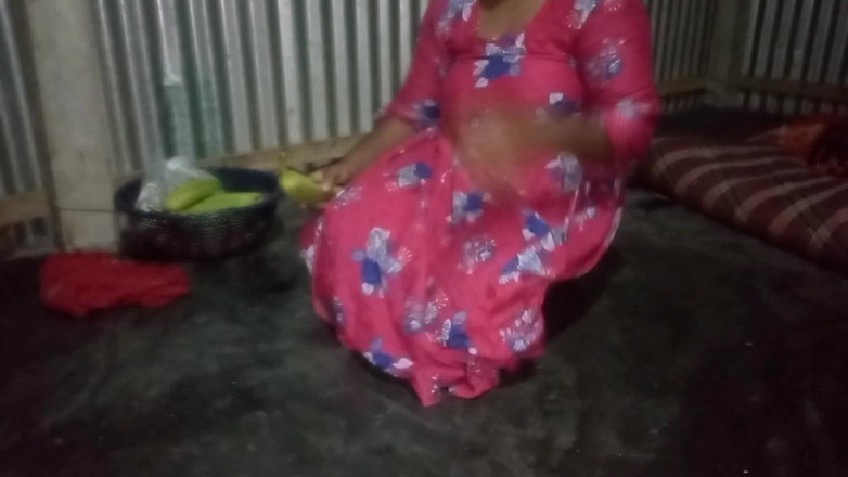 FurtiHub: Bangladeshi Village Housewife mopping the floor when a stranger lured...