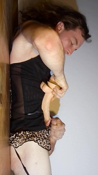 Leatransteen Cums on Dildo and Clean It up