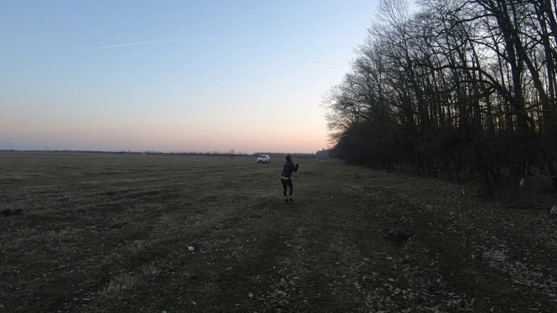 MilfyCalla: Blow-job in the Woods with My Husband Friend- Down-jacket Fetish 249