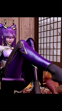 3D Curves Glow: Awek pantat tidak dirantai - Animasi 3D Hentai