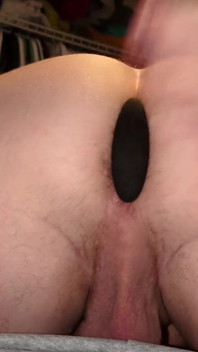 Balddaddy Stepdaddy Inserts Medium Steel Plug Into Tight Asshole, Spanks Plug Balddaddy2