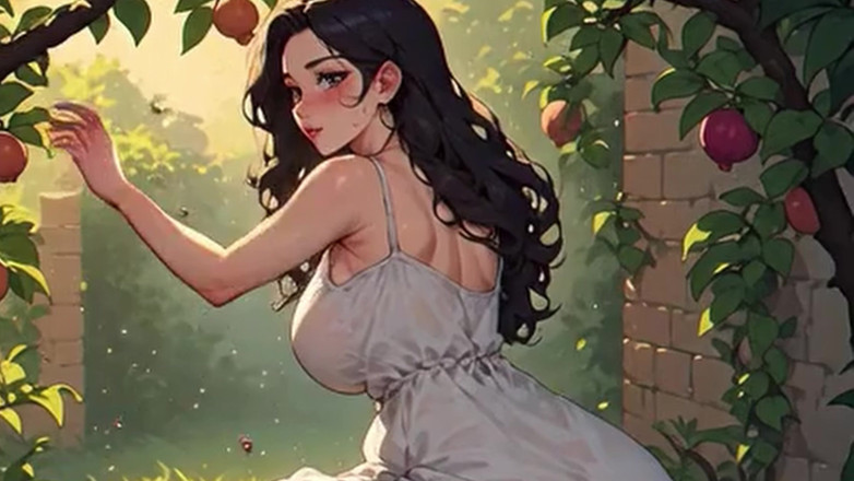 Aiwaifuloops: Waifu garden lady pov - mutandine a parte penetrazione e scopata...