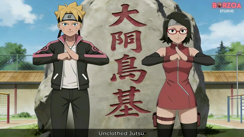 Borzoa: Naruto: Boruto &amp; Sarada - Deep Hardcore Training Goes Wrong (uncensored Hentai)