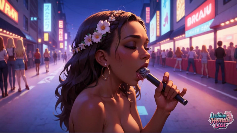 Lesbian Hentai Lust: Bunăciuni lesbiene goale îți vor lumina orașul cu senzualitatea lor, sex...