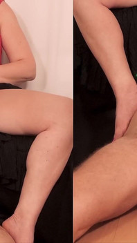 Drawing an Artwork of His Post Orgasm Tortment Suffering Makes Her Horny, and She Gets Herself off