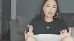 British Chavy Teen Slut Squirts All Over Her Nike Shorts