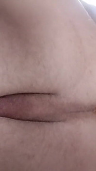 Anal masturbation with the sausage