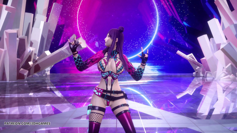 3D-Hentai Games: [MMD] (G)I-DLE - Wilder heißer striptease-tanz Ahri Akali Evelynn Kaisa Liga der...