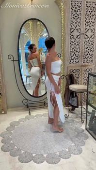 Sexy Balinese Outfits Try on in Boutique